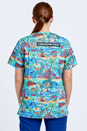TradeMutt Workshirt Vitamin Sea Unisex Scrub Top Vitamin Sea Unisex Scrub Top