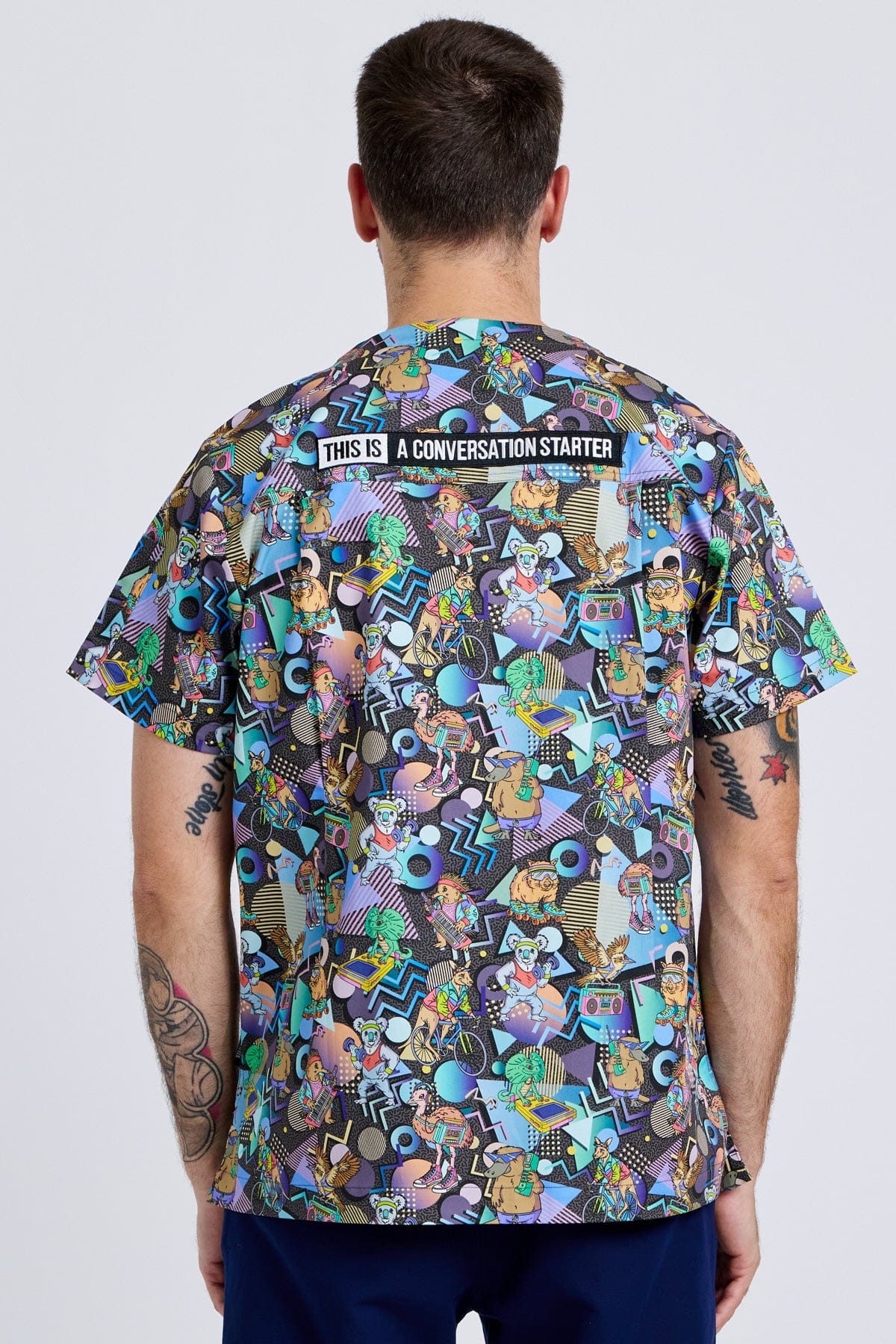 TradeMutt Workshirt Aerobics OzStyle Unisex Scrub Top Aerobics OzStyle Unisex Scrub Top