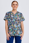 TradeMutt Workshirt Aerobics OzStyle Unisex Scrub Top Aerobics OzStyle Unisex Scrub Top