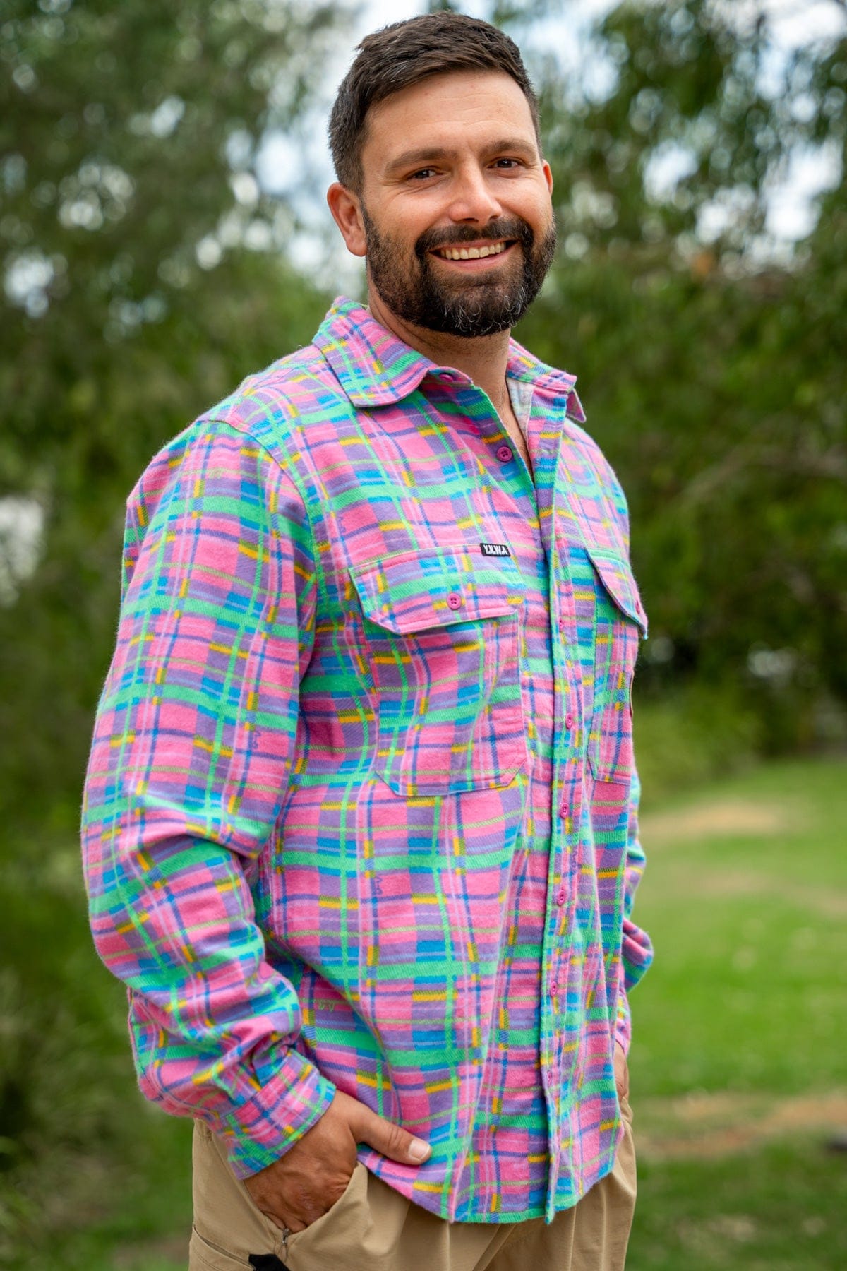 TradeMutt Workshirt Cameo Rose Flanno Cameo Rose Flanno