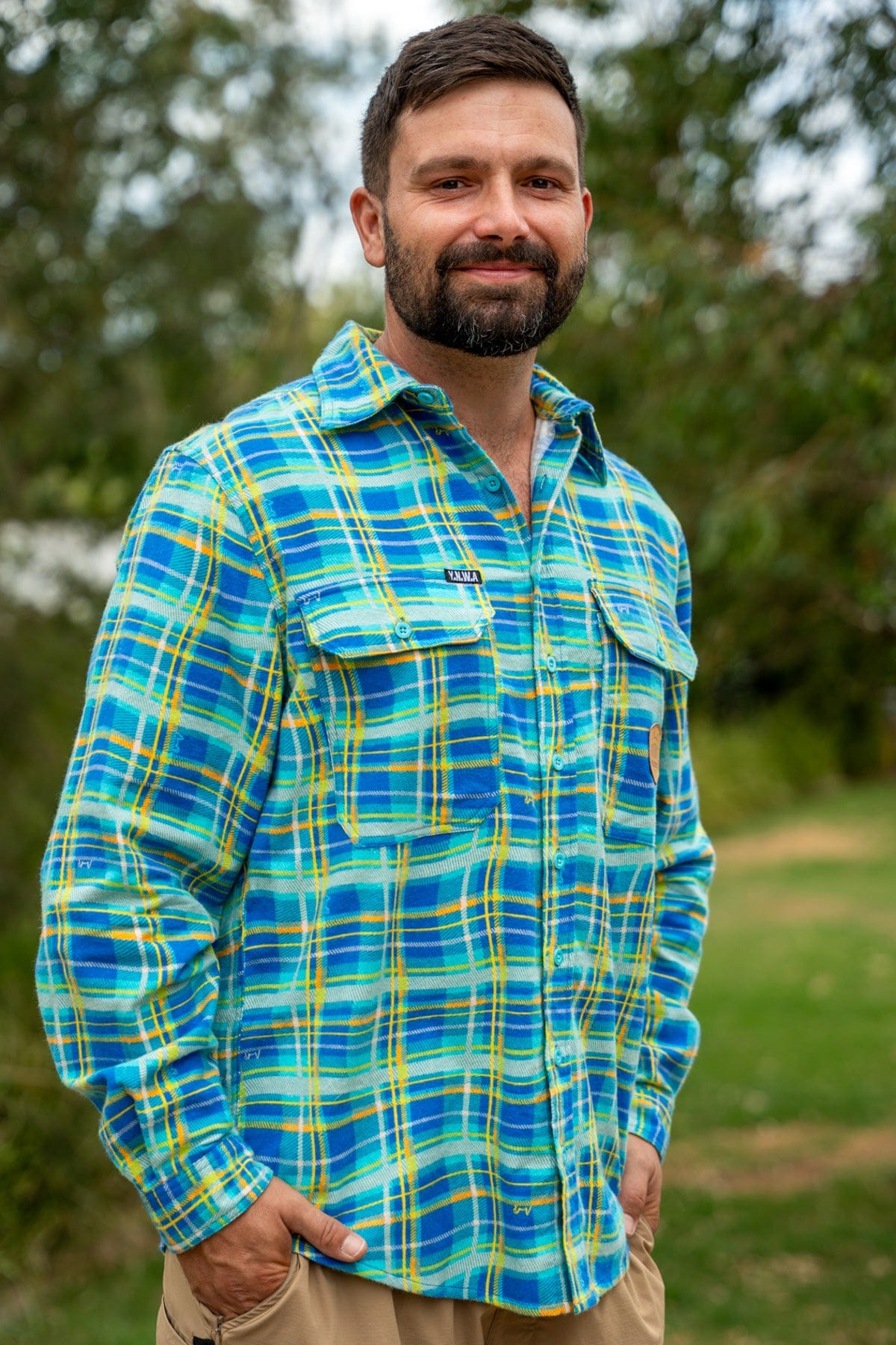 TradeMutt Workshirt Paradise Pool Flanno Paradise Pool Flanno