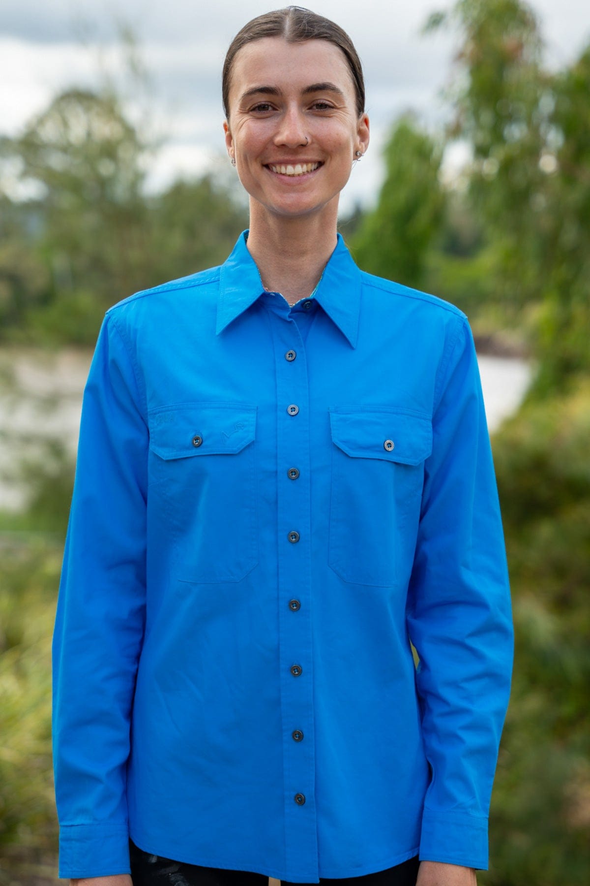 TradeMutt Workshirt Women's Vitamin Sea Undercover Mutter Full Button Workshirt Women's Vitamin Sea Undercover Mutter Full Button Workshirt