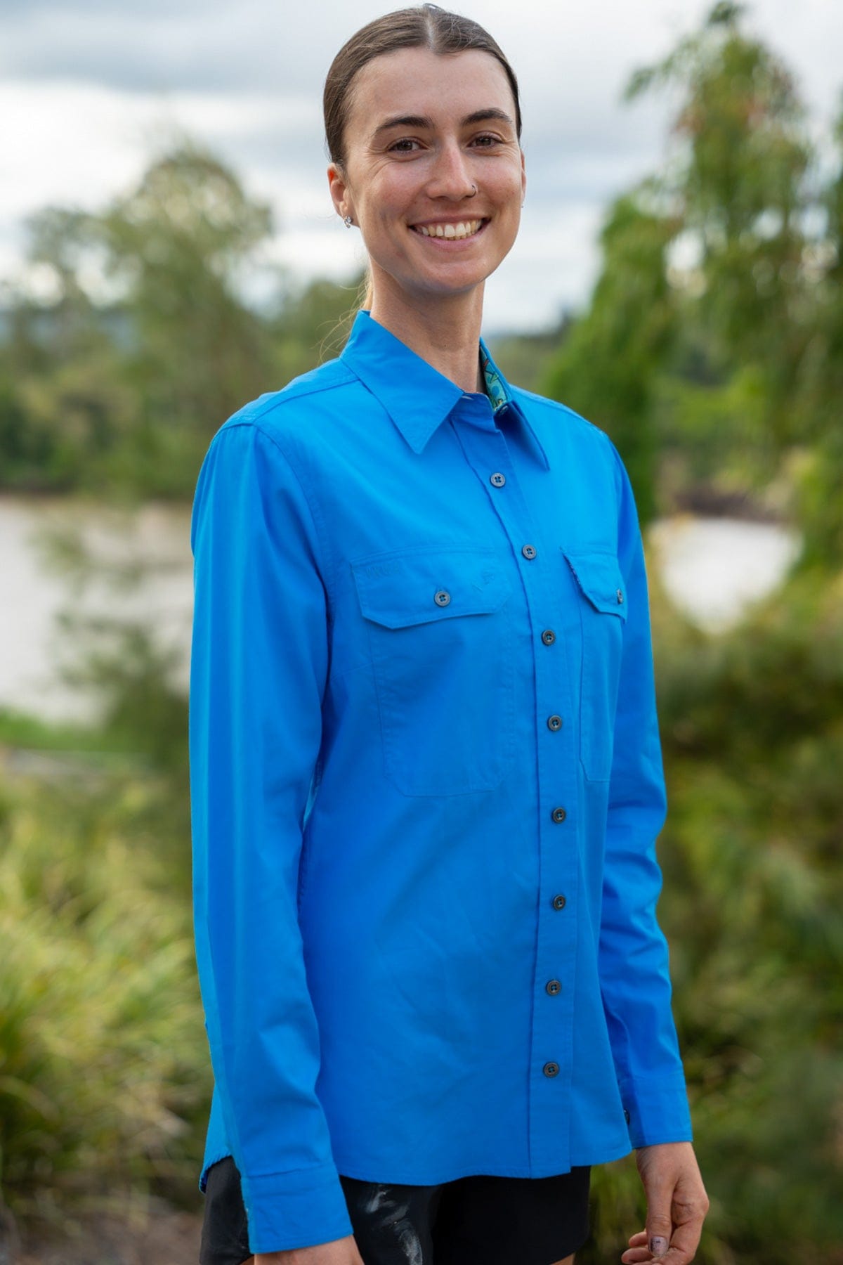 TradeMutt Workshirt Women's Vitamin Sea Undercover Mutter Full Button Workshirt Women's Vitamin Sea Undercover Mutter Full Button Workshirt