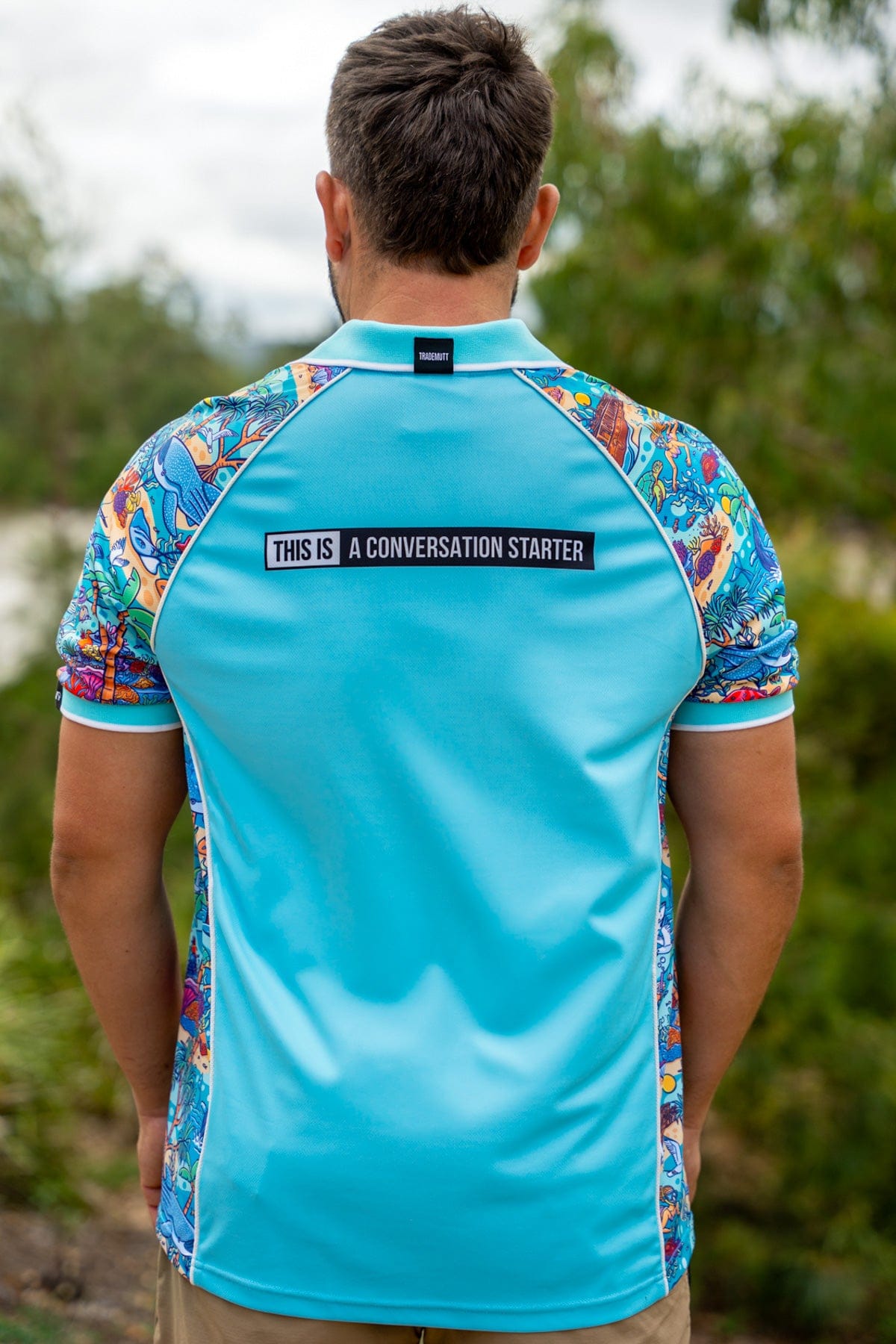 TradeMutt Workshirt Unisex Vitamin Sea Short Sleeve Polo Unisex Vitamin Sea Short Sleeve Polo