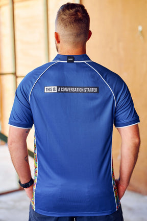 TradeMutt Polo Unisex Sky Blue Bonza Polo Unisex RPET Bonza Sky Blue Polo | TradeMutt Workshirts