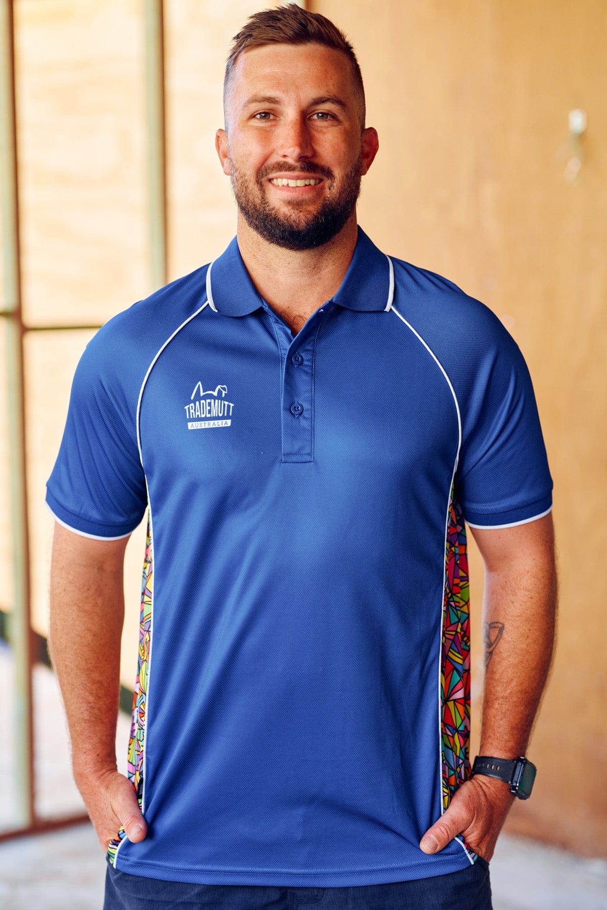 TradeMutt Polo Unisex Sky Blue Bonza Polo Unisex RPET Bonza Sky Blue Polo | TradeMutt Workshirts