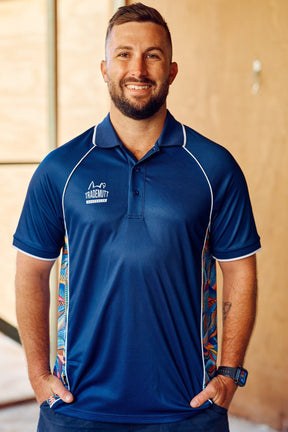 TradeMutt Polo Unisex Navy Snazzy Polo Unisex RPET Snazzy Navy Polo | TradeMutt Workshirts