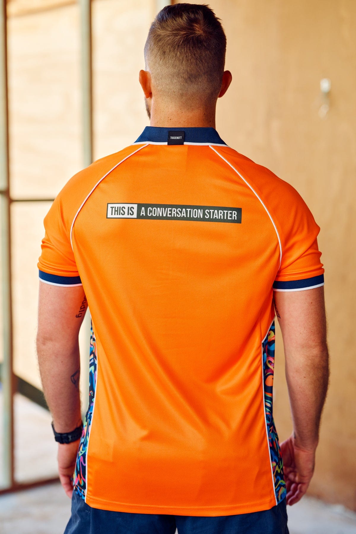 TradeMutt Polo Unisex Orange Pearler Polo Unisex RPET Pearler Orange Polo | TradeMutt Workshirts