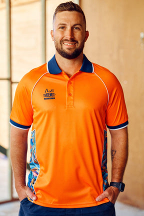 TradeMutt Polo Unisex Orange Snazzy Polo Unisex RPET Snazzy Orange Polo | TradeMutt Workshirts