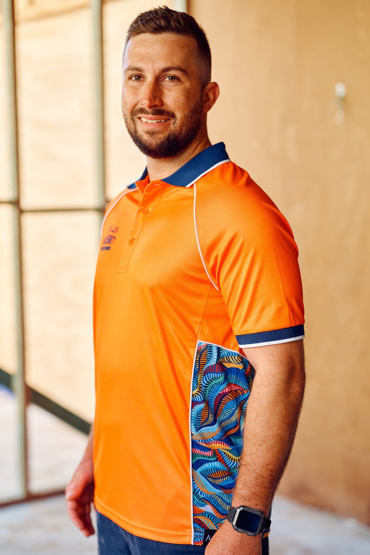 TradeMutt Polo Unisex Orange Snazzy Polo Unisex RPET Snazzy Orange Polo | TradeMutt Workshirts