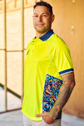 TradeMutt Polo Unisex Yellow Pearler Polo Unisex RPET Pearler Yellow Polo | TradeMutt Workshirts