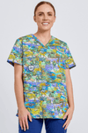 TradeMutt Scrubs Cracka' Dawn Unisex Scrub Top Cracka' Dawn Unisex Scrub Top