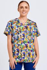Thunderstruck Unisex Scrub Top