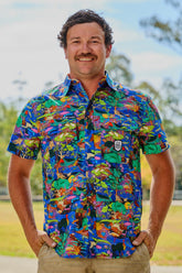 Men's Water You Looking At Short Sleeve Work Shirt