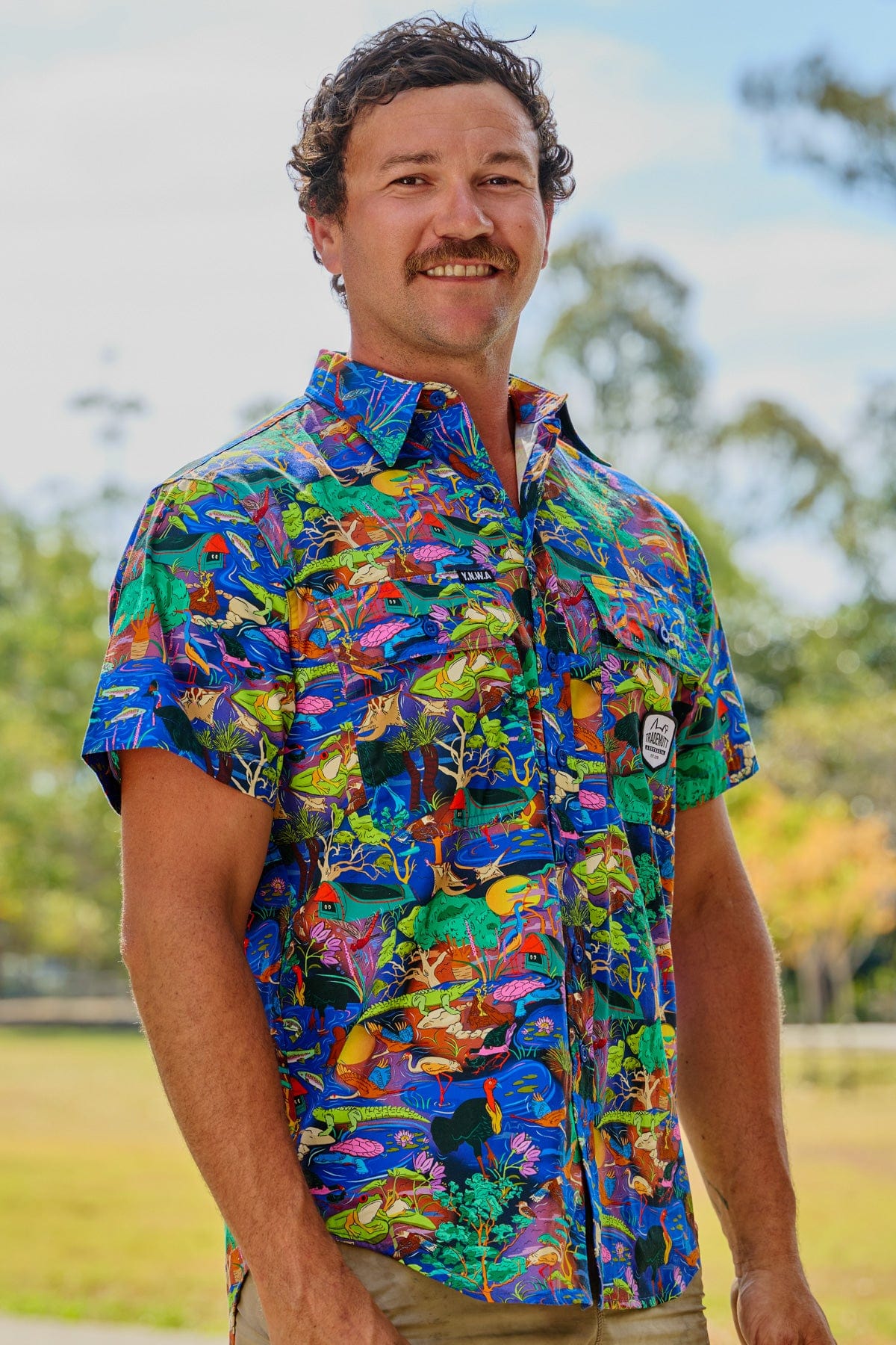 Men's Water You Looking At Short Sleeve Work Shirt