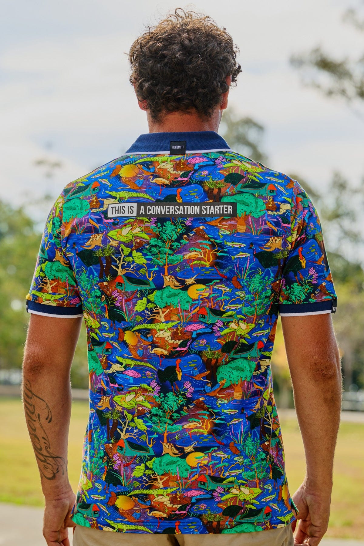 Unisex Water You Looking At Cotton Short Sleeve Polo