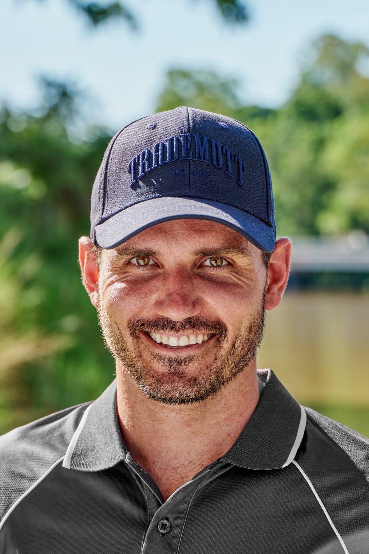 Navy Embroidered Cap