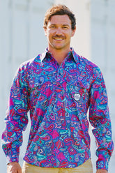 Men's The Larrikin Half Button Work Shirt