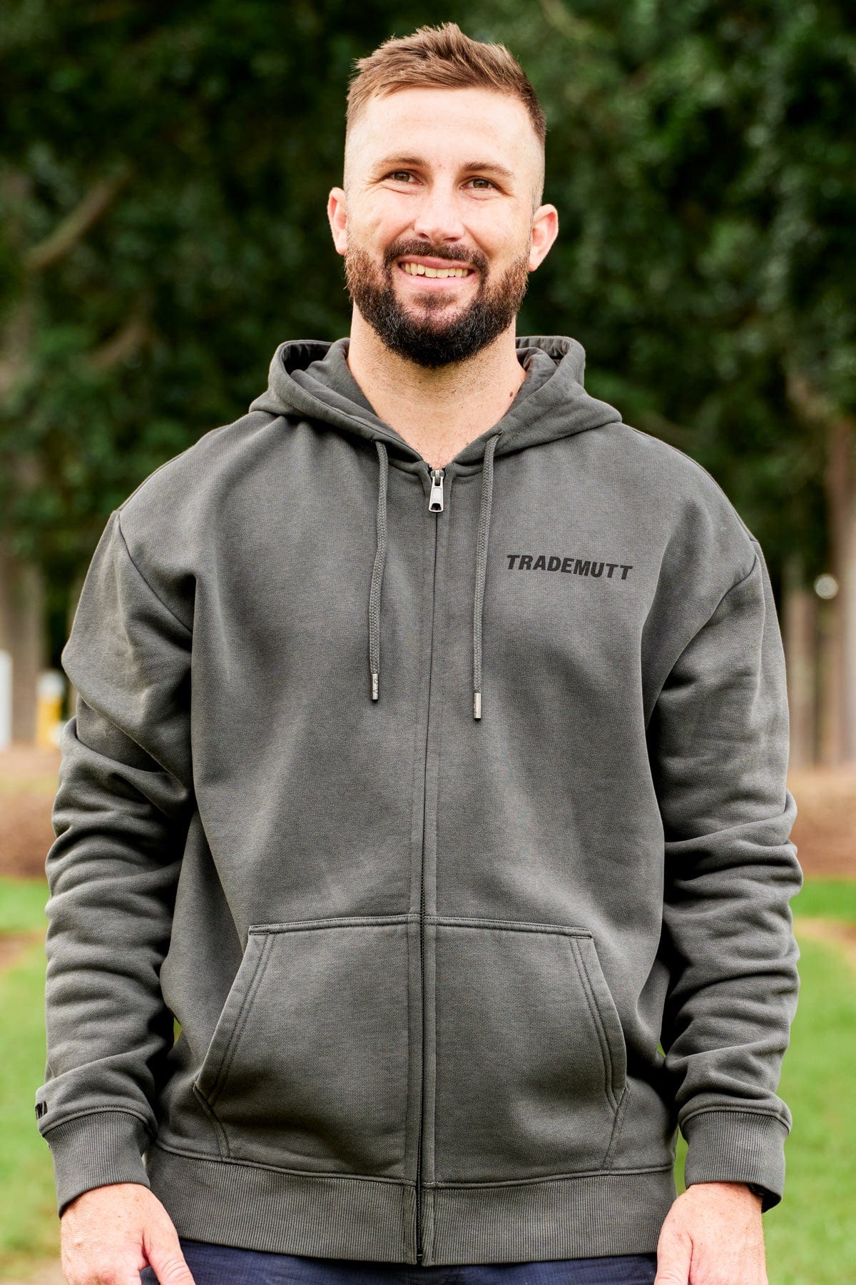 Charcoal Zip Up Hoodie