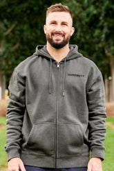 Charcoal Zip Up Hoodie