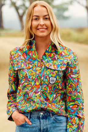 TradeMutt Workshirt Women's Bonza Full Button Long Sleeve Workshirt Women's Bonza Full Button Workshirt | TradeMutt Workshirts