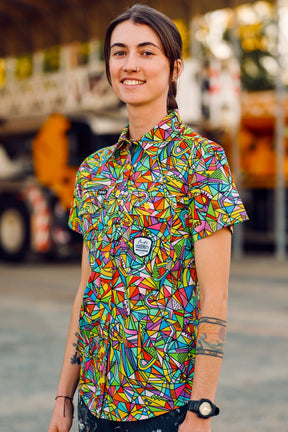 TradeMutt Workshirt Women's Bonza Full Button Short Sleeve Work Shirt Women's Bonza Short Sleeve Workshirt | TradeMutt Workshirts