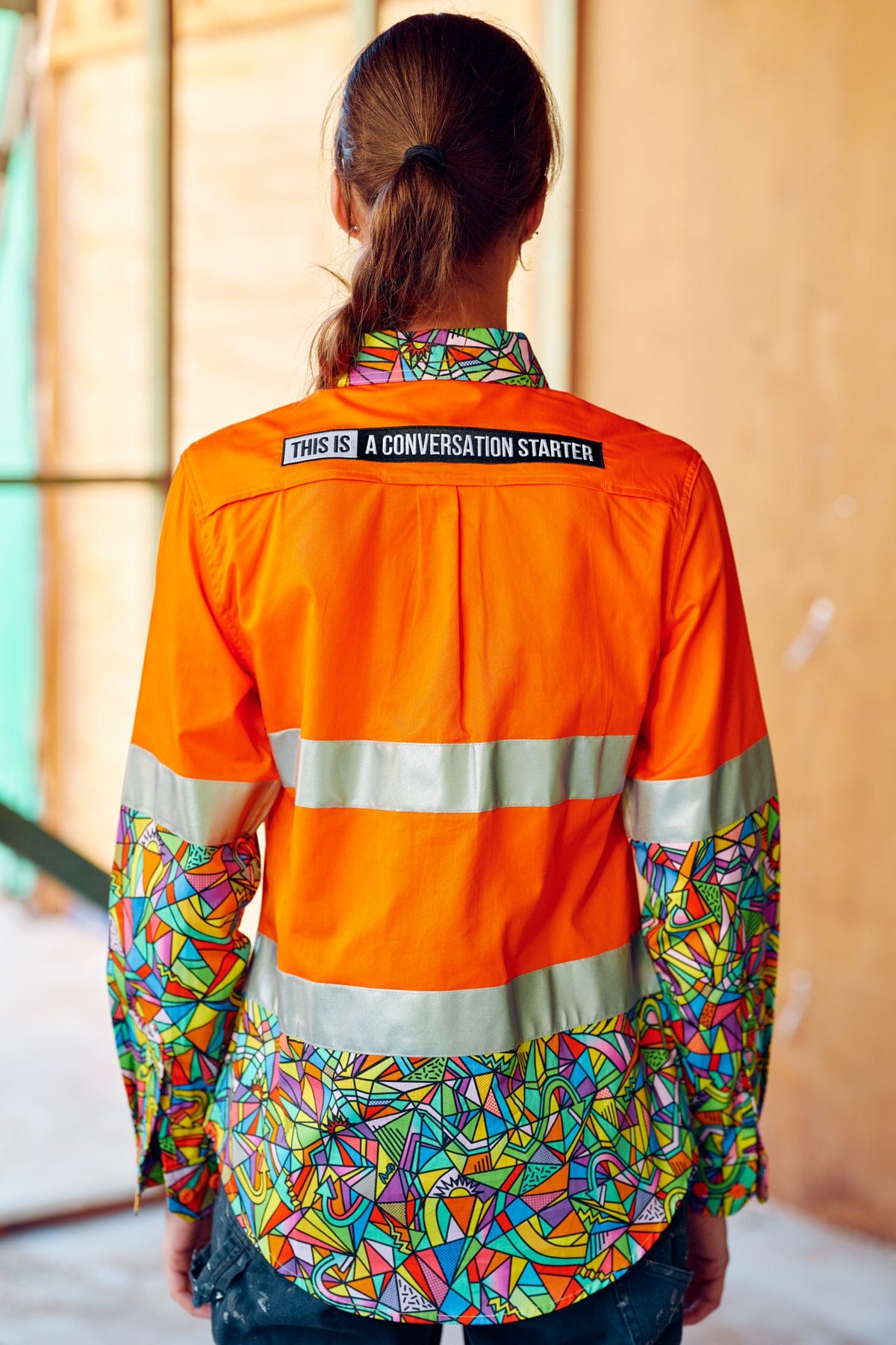 TradeMutt Workshirt Women's Bonza Orange Day/Night Hi Vis 2.0 Full Button Work Shirt Women's Bonza Orange Day/Night Hi Vis Workshirt | TradeMutt Workshirts