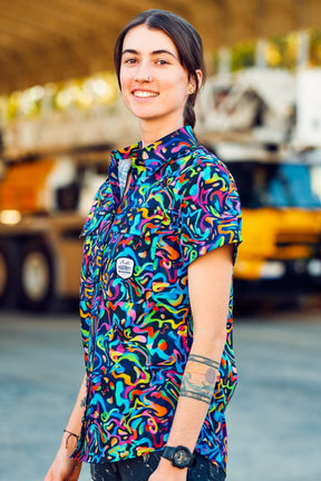 TradeMutt Workshirt Women's Pearler Full Button Short Sleeve Work Shirt Women's Pearler Short Sleeve Workshirt | TradeMutt Workshirts