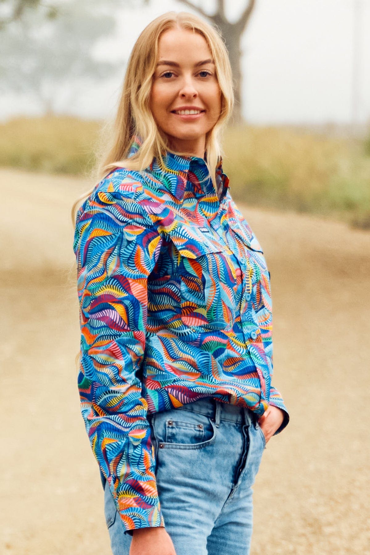 TradeMutt Workshirt Women's Snazzy Full Button Long Sleeve Work Shirt Women's Snazzy Full Button Workshirt | TradeMutt Workshirts