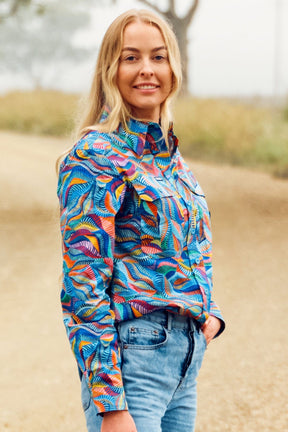 TradeMutt Workshirt Women's Snazzy Full Button Long Sleeve Work Shirt Women's Snazzy Full Button Workshirt | TradeMutt Workshirts