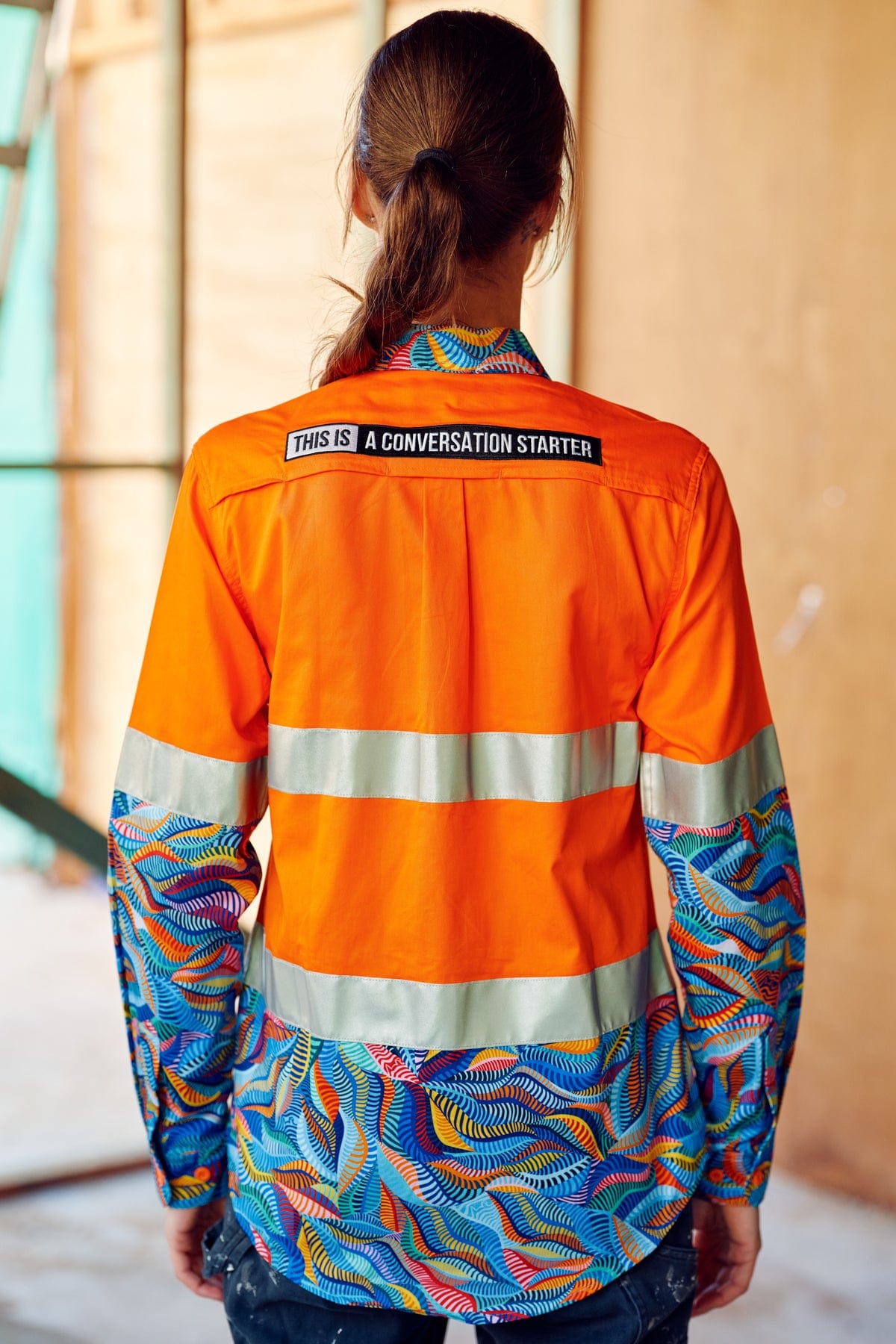 TradeMutt Workshirt Women's Snazzy Orange Day/Night Hi Vis 2.0 Full Button Work Shirt Women's Snazzy Orange Day/Night Hi Vis Workshirt | TradeMutt Workshirts