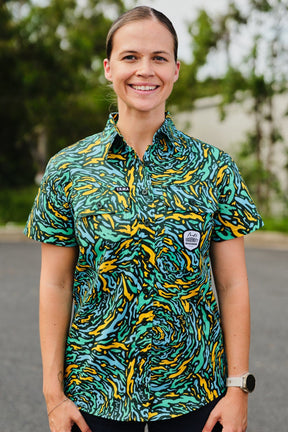 TradeMutt Workshirt Women's Spun Out Short Sleeve Workshirt Women's Spun Out Short Sleeve Workshirt