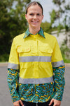TradeMutt Workshirt Women's Spun Out Yellow Day/Night Hi Vis Workshirt Women's Spun Out Yellow Day/Night Hi Vis Workshirt | TradeMutt Workshirts