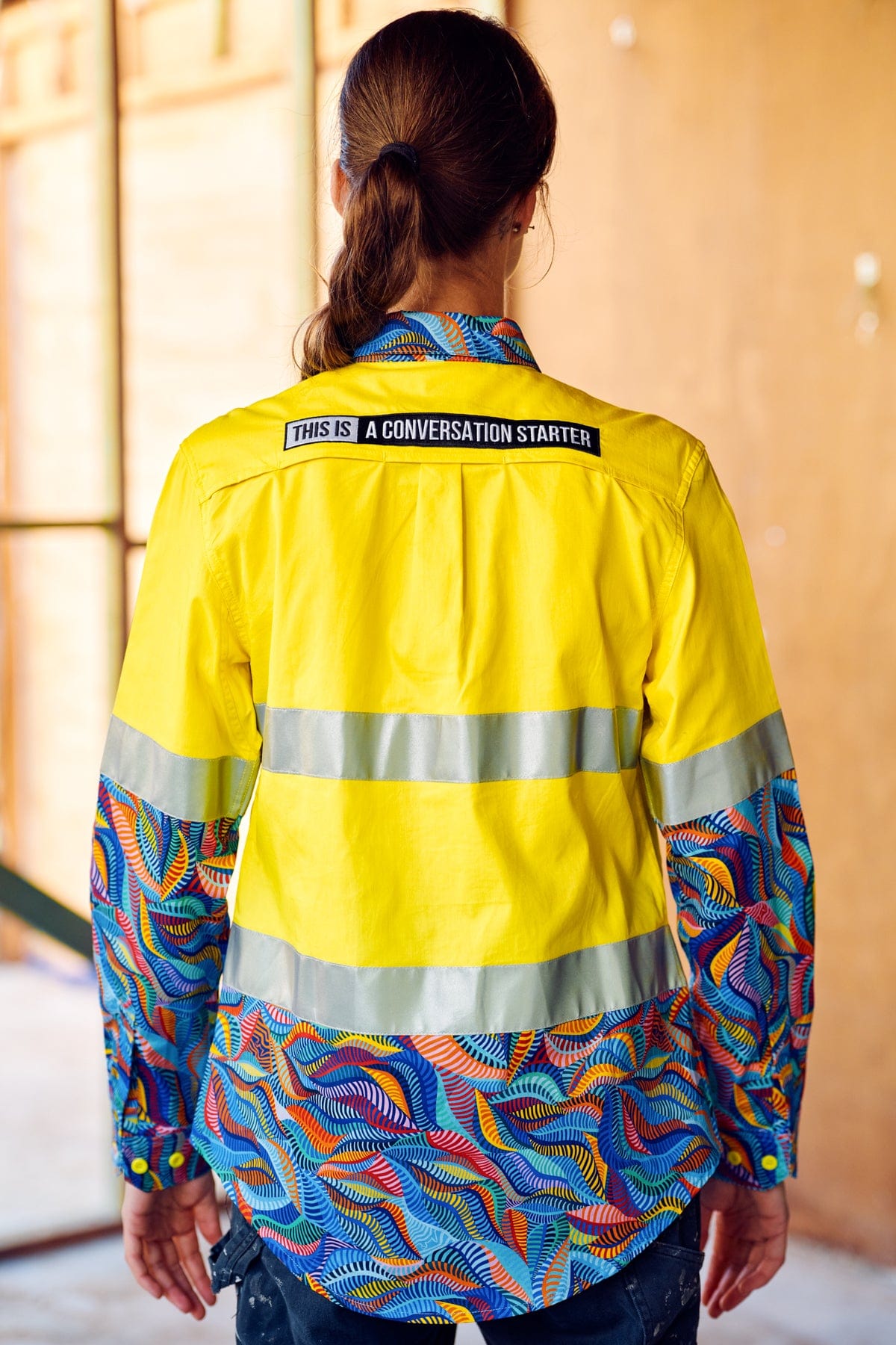 Women's Snazzy Yellow Day/Night Hi Vis Workshirt | TradeMutt