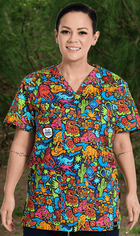 TradeMutt Scrubs Shindig Shenanigans Unisex Scrub Top Shindig Shenanigans Unisex Scrub Top