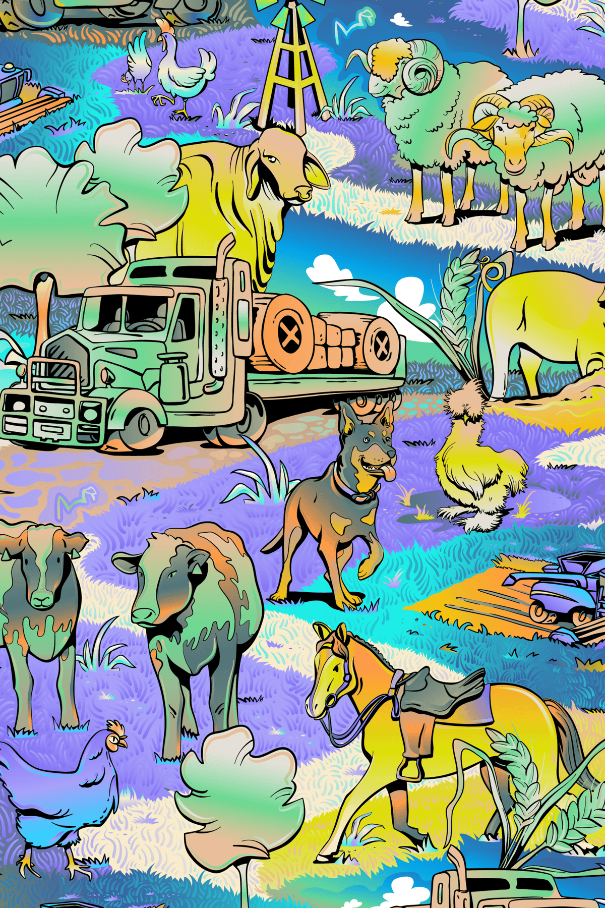 Cracka' Dawn Unisex Scrub Top