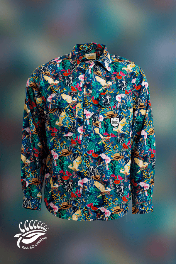 Red Hill Creative "Cockies and Cowpats" Work Shirt