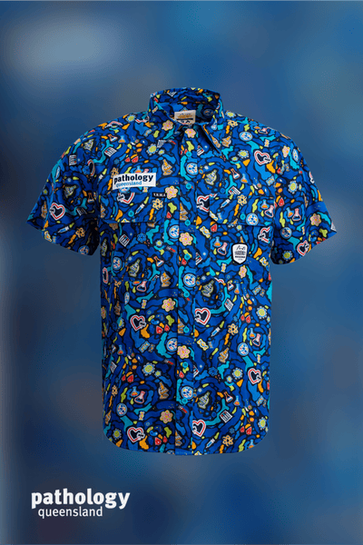 TradeMutt Custom Pathology Queensland "Scrubs Up Aright" Short Sleeve Work Shirt Pathology Queensland "Scrubs Up Aright" Short Sleeve Work Shirt