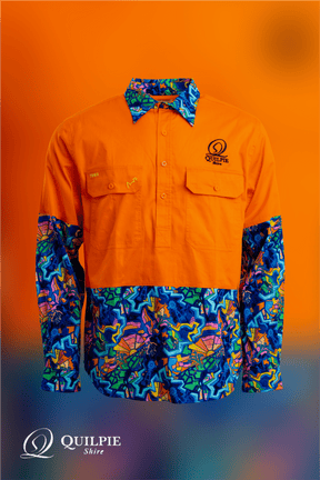 TradeMutt Custom Quilpie Shire "Colour me Quilpie" Work Shirt Quilpie Shire "Colour me Quilpie" Work Shirt