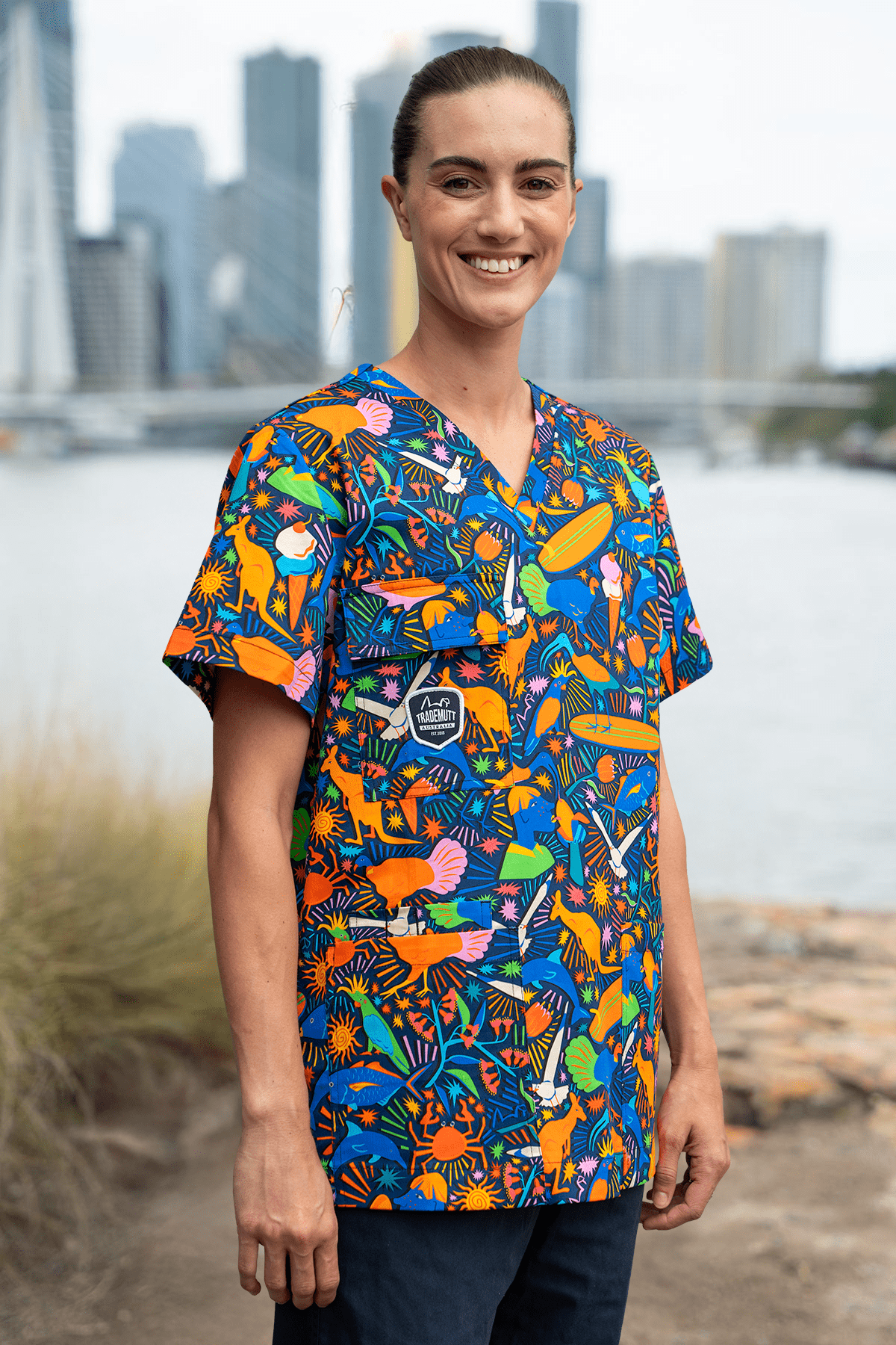 No Wukkas Unisex Scrub Top