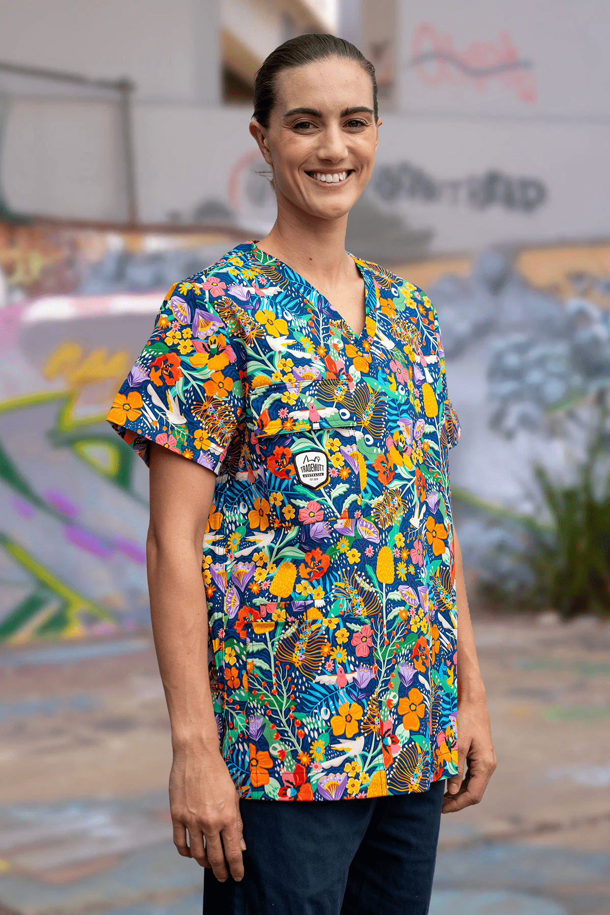 Unisex The Big Sneeze Scrub Top