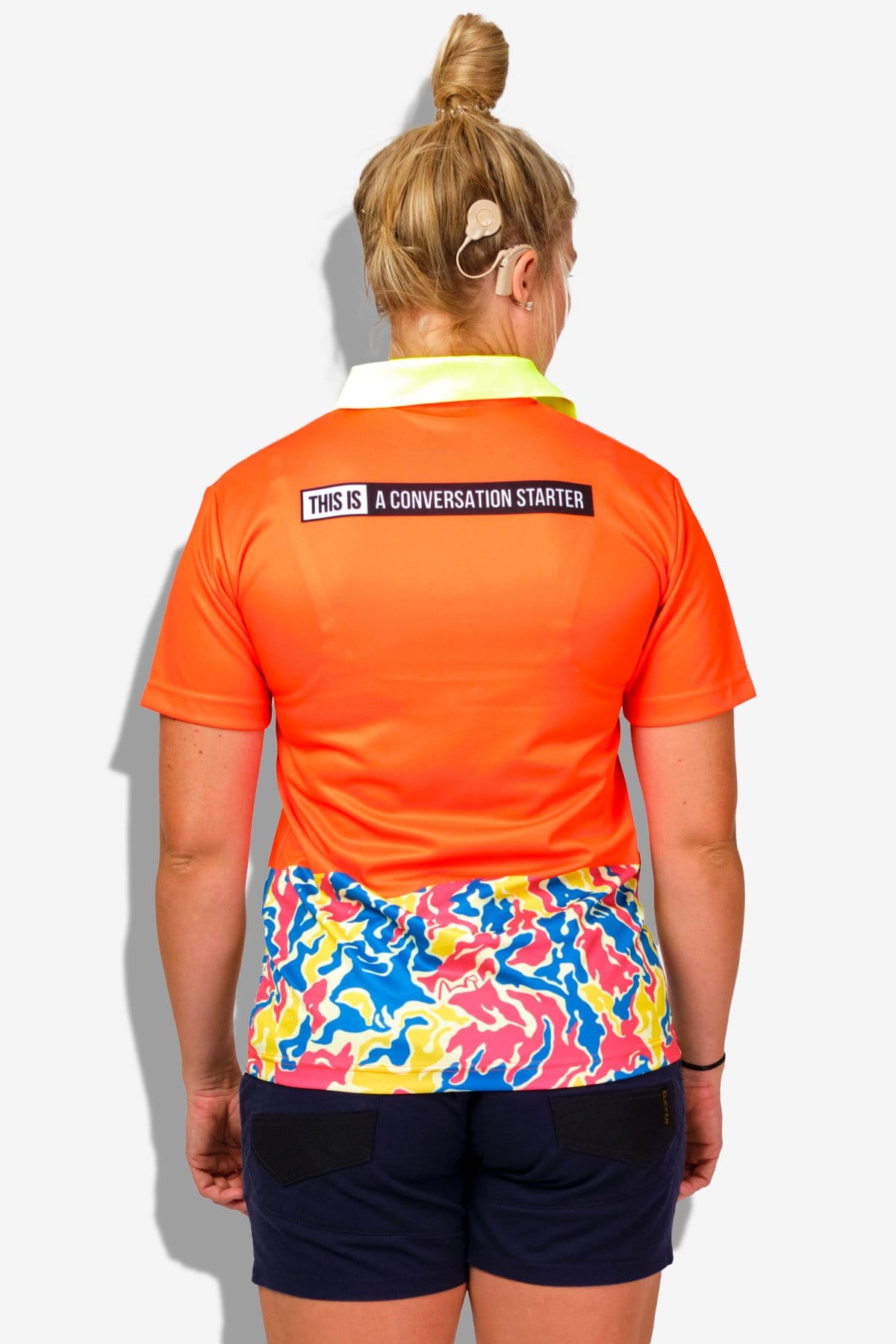 TradeMutt Polo Women's MFG Polo Shirt Orange Women's MFG Polo Shirt Orange