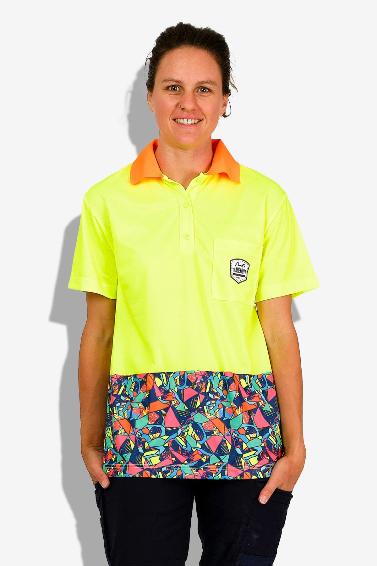 TradeMutt Polo Women's Ventura Yellow Polo Shirt Women's Ventura Yellow Polo Shirt