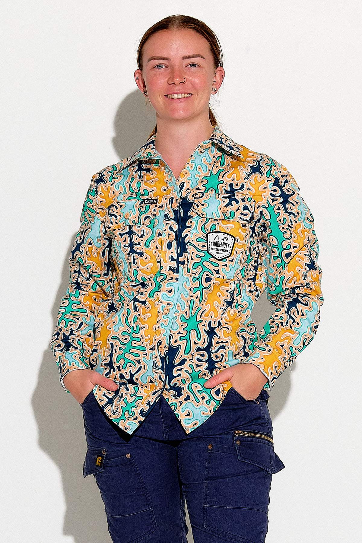 TradeMutt Women's Reedy Weedy Workshirt Women's Reedy Weedy Workshirt