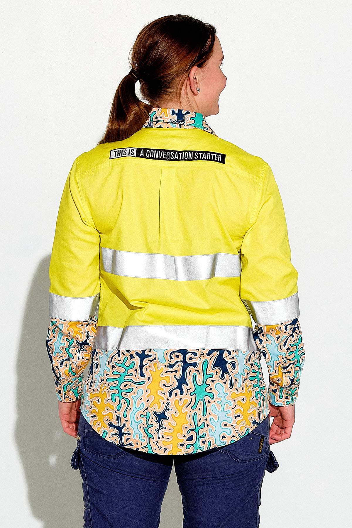 TradeMutt Workshirt Women's Hi Vis Reedy Weedy Yellow Workshirt Women's Hi Vis Reedy Weedy Yellow Workshirt