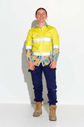 TradeMutt Workshirt Women's Hi Vis Reedy Weedy Yellow Workshirt Women's Hi Vis Reedy Weedy Yellow Workshirt