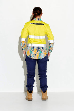 TradeMutt Workshirt Women's Hi Vis Reedy Weedy Yellow Workshirt Women's Hi Vis Reedy Weedy Yellow Workshirt