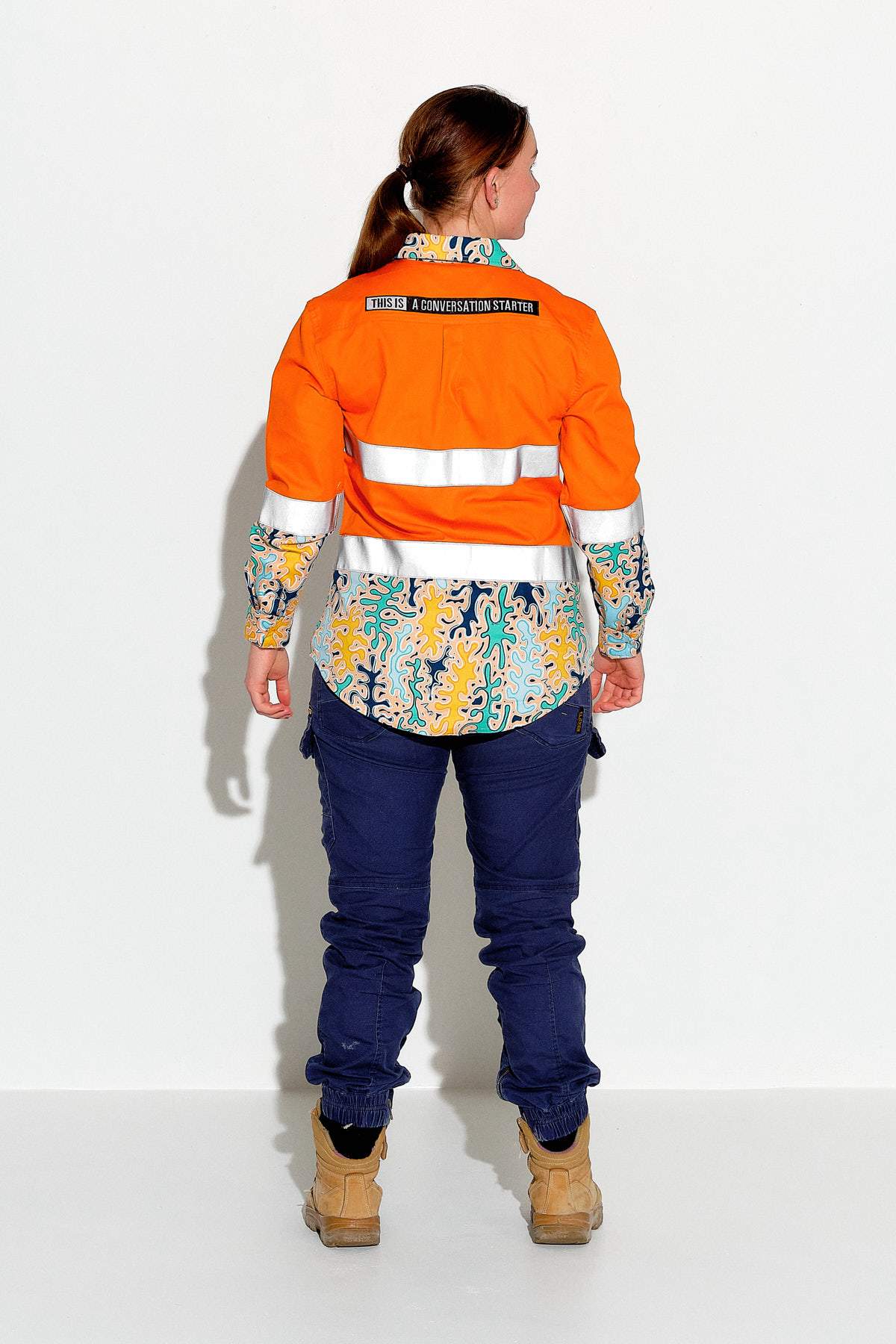 TradeMutt Workshirt Women's Hi Vis Reedy Weedy Orange Workshirt Women's Hi Vis Reedy Weedy Orange Workshirt