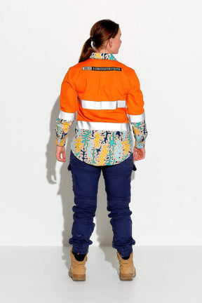 TradeMutt Workshirt Women's Hi Vis Reedy Weedy Orange Workshirt Women's Hi Vis Reedy Weedy Orange Workshirt